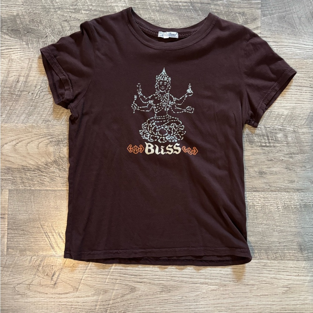 Lucky Brand Bliss Brown Graphic Tee